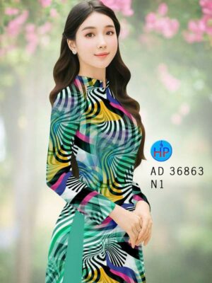 Vải Áo Dài Hoa Văn AD 36863