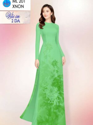 Vải Áo Dài Hoa Cúc AD ML201