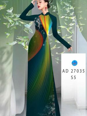 Vải Áo Dài Hoa Văn AD 27035