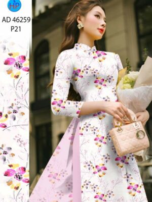 Vải Áo Dài Hoa Đều AD 46259
