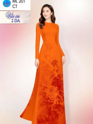 Vải Áo Dài Hoa Cúc AD ML201