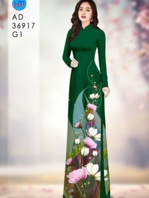 Vải Áo Dài Hoa Cúc AD 36917