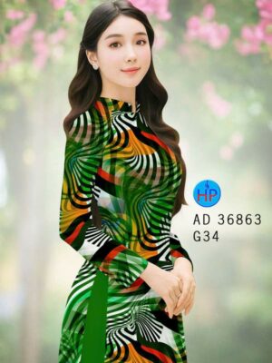 Vải Áo Dài Hoa Văn AD 36863