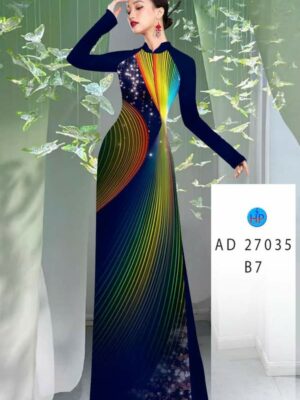 Vải Áo Dài Hoa Văn AD 27035