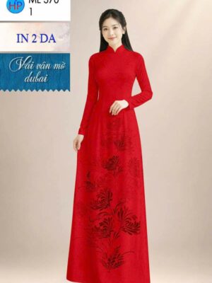 Vải Áo Dài Hoa In 4D AD ML370