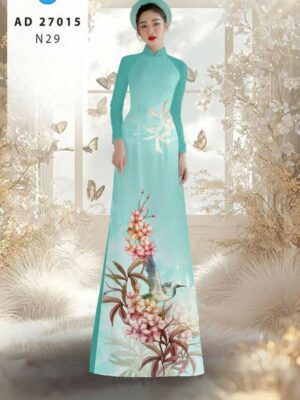 Vải Áo Dài Chim Hạc AD 27015