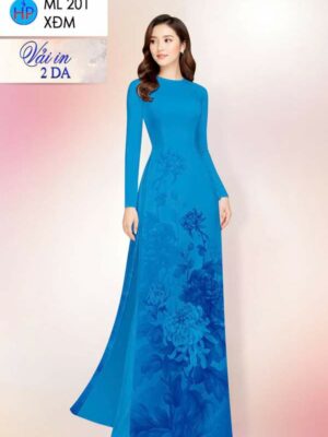 Vải Áo Dài Hoa Cúc AD ML201