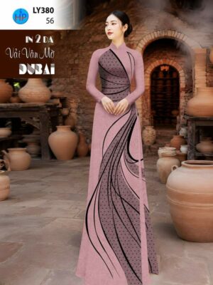 Vải Áo Dài In 2 Da AD LY380