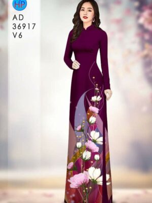 Vải Áo Dài Hoa Cúc AD 36917
