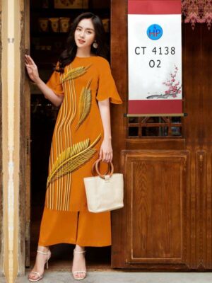 Vải Áo Dài Hoa In 3D AD CT4138