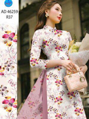 Vải Áo Dài Hoa Đều AD 46259