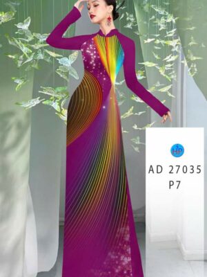 Vải Áo Dài Hoa Văn AD 27035