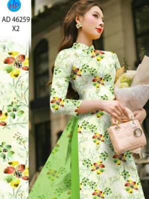 Vải Áo Dài Hoa Đều AD 46259