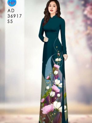 Vải Áo Dài Hoa Cúc AD 36917