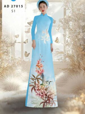 Vải Áo Dài Chim Hạc AD 27015
