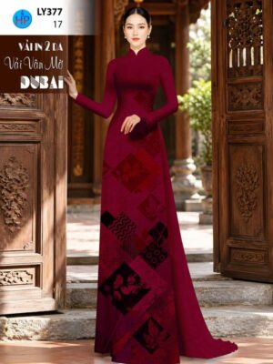 Vải Áo Dài Hoa Văn AD LY377