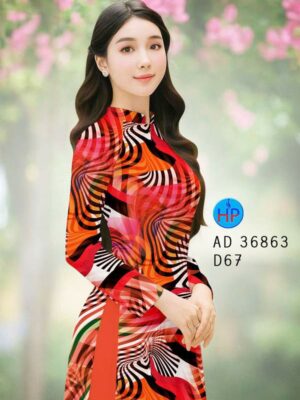 Vải Áo Dài Hoa Văn AD 36863