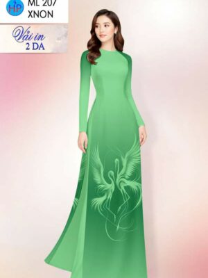 Vải Áo Dài In 2 Da AD ML207