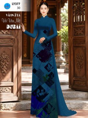 Vải Áo Dài Hoa Văn AD LY377