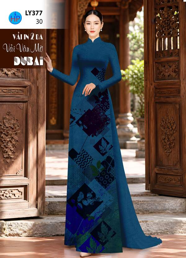 Vải Áo Dài Hoa Văn AD LY377