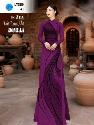 Vải Áo Dài In 2 Da AD LY380