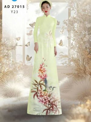 Vải Áo Dài Chim Hạc AD 27015