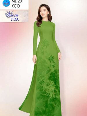 Vải Áo Dài Hoa Cúc AD ML201