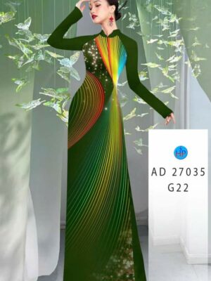 Vải Áo Dài Hoa Văn AD 27035