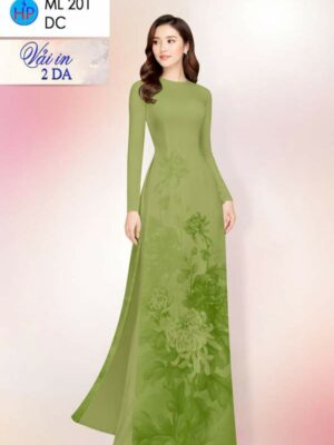Vải Áo Dài Hoa Cúc AD ML201