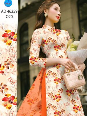 Vải Áo Dài Hoa Đều AD 46259