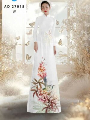 Vải Áo Dài Chim Hạc AD 27015