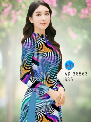 Vải Áo Dài Hoa Văn AD 36863