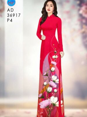 Vải Áo Dài Hoa Cúc AD 36917