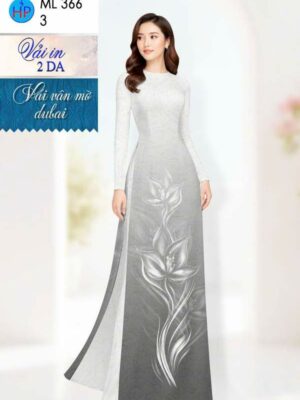 Vải Áo Dài Hoa in 4D AD ML366