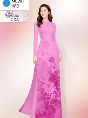 Vải Áo Dài Hoa Cúc AD ML201