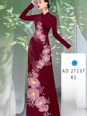 Vải Áo Dài Hoa Cúc AD 27237
