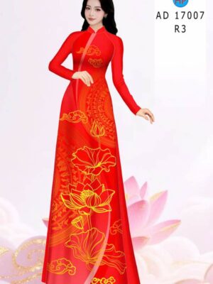 Vải Áo Dài Hoa Sen AD 17007