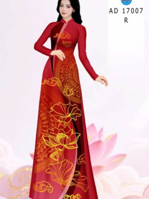 Vải Áo Dài Hoa Sen AD 17007