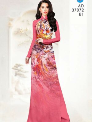 Vải Áo Dài Hoa Văn AD 37072