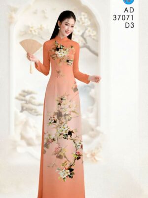 Vải Áo Dài Hoa Đào AD 37071