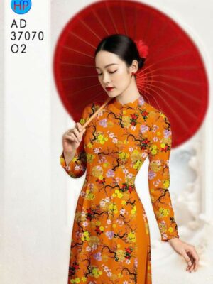 Vải Áo Dài Hoa Mai Đều AD 37070