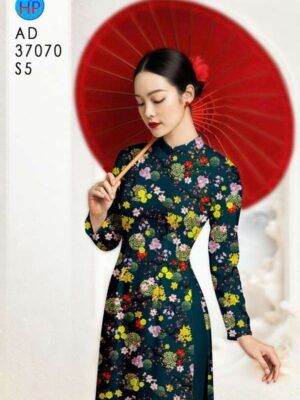 Vải Áo Dài Hoa Mai Đều AD 37070