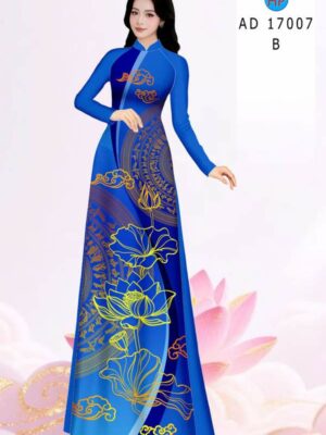 Vải Áo Dài Hoa Sen AD 17007