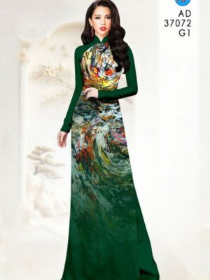 Vải Áo Dài Hoa Văn AD 37072
