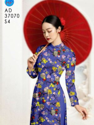 Vải Áo Dài Hoa Mai Đều AD 37070