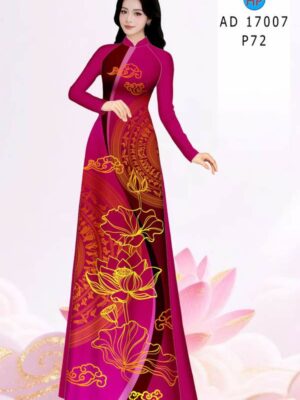 Vải Áo Dài Hoa Sen AD 17007