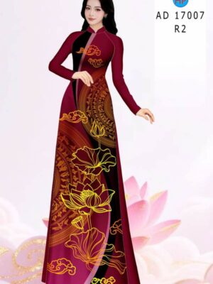 Vải Áo Dài Hoa Sen AD 17007