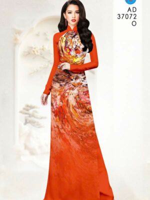 Vải Áo Dài Hoa Văn AD 37072
