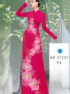 Vải Áo Dài Hoa Cúc AD 27237