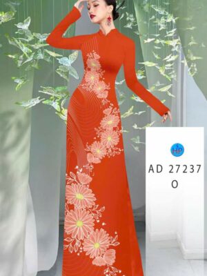 Vải Áo Dài Hoa Cúc AD 27237